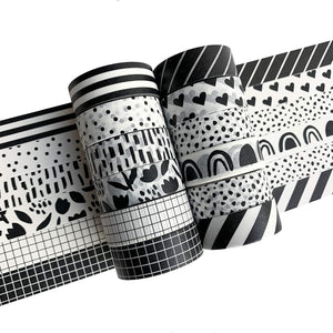 Monochrome Washi Tape Set - SUPER SECONDS