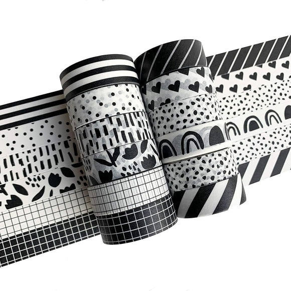 Monochrome Washi Tape Set - SUPER SECONDS