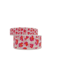 Leopard Pink/ Orange - Set of 2 (24mm & 48mm)